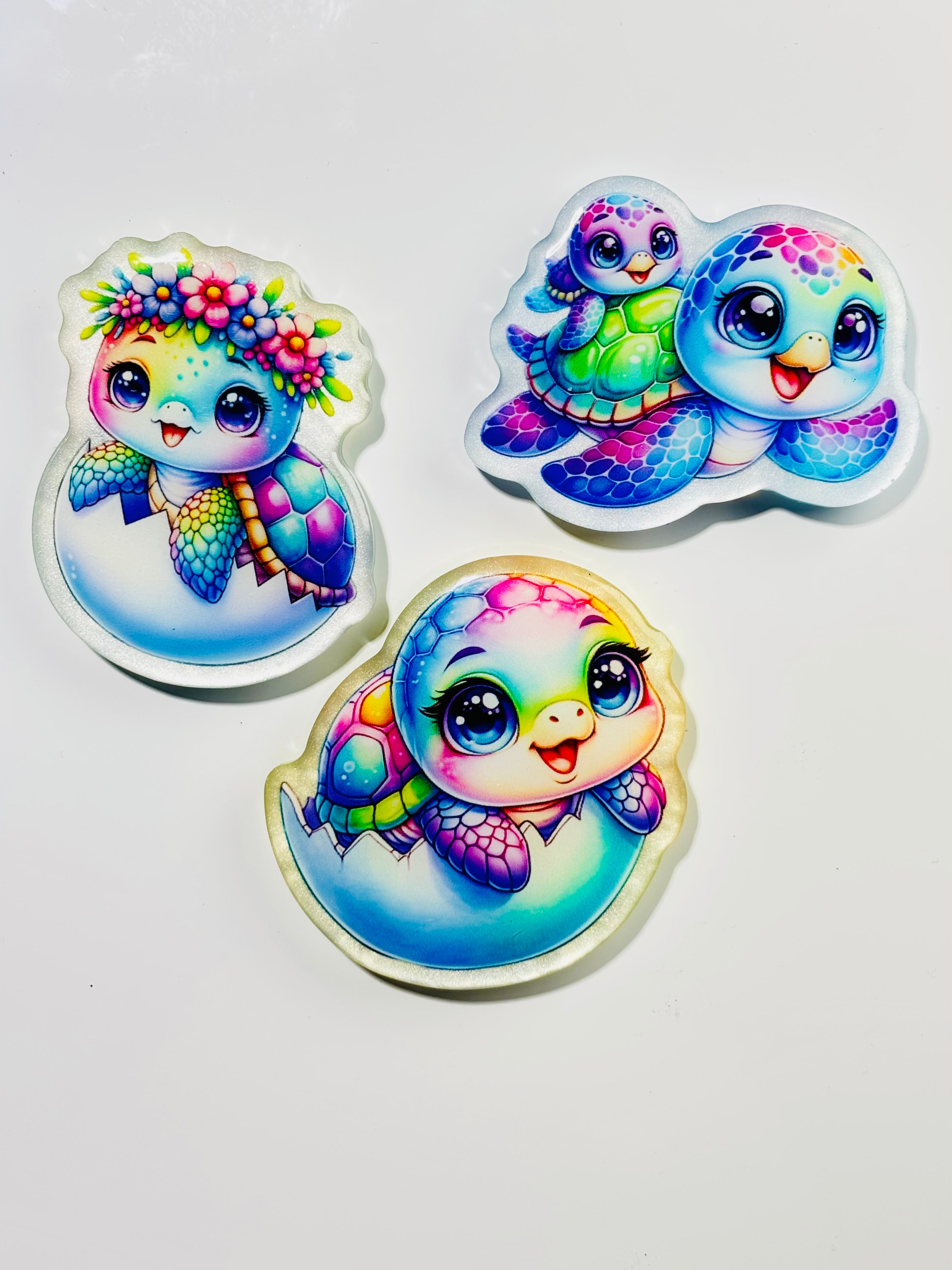 Sea turtle trio