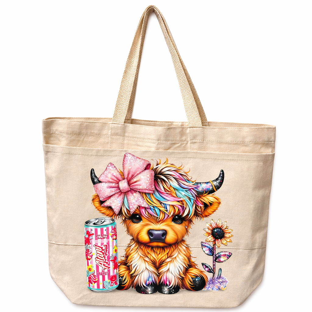 Highland Cow tote